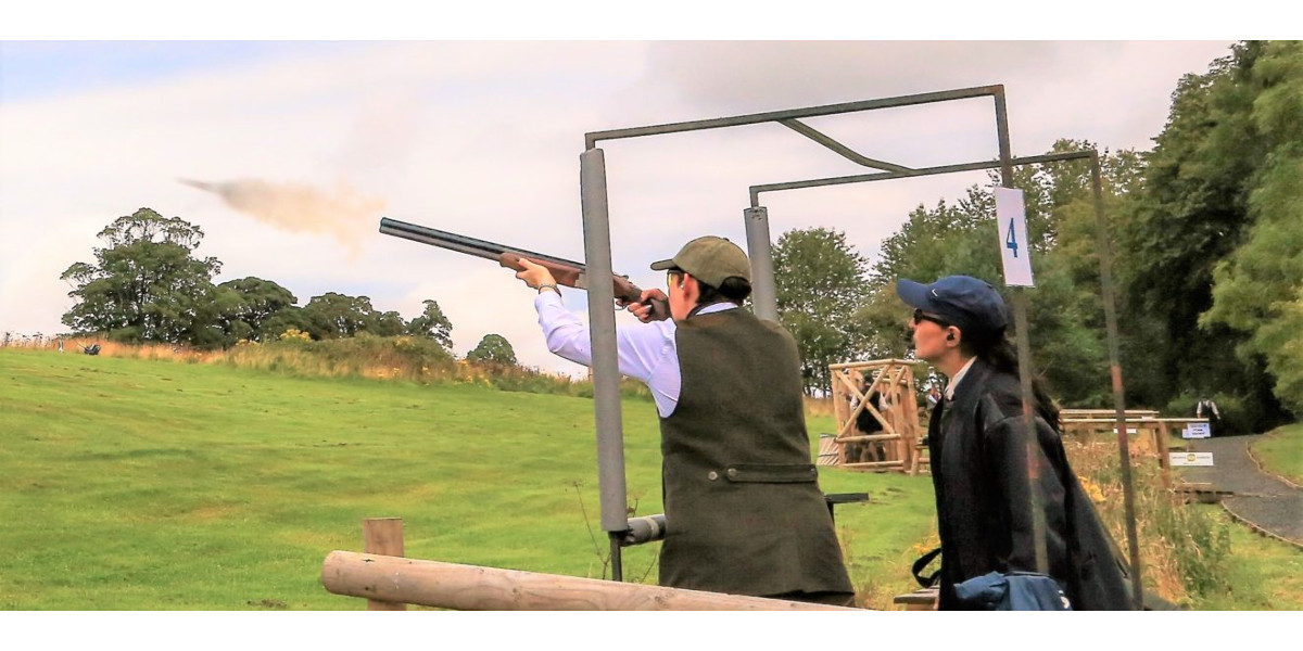 lady clay clay pigeon shooting with lady coach Scotland