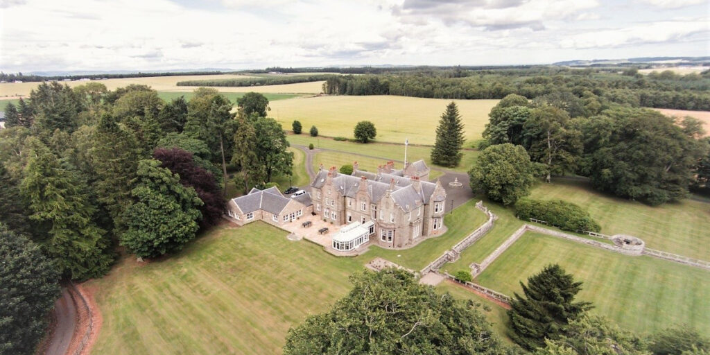 Scottish country house set in parkland