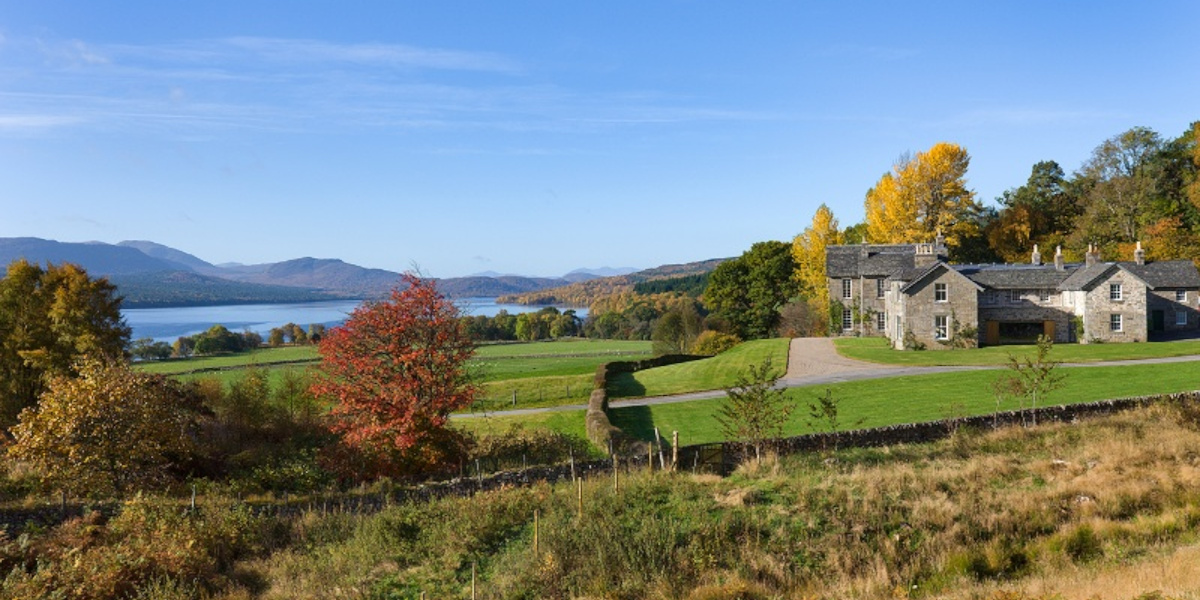 Scottish country house exterior view