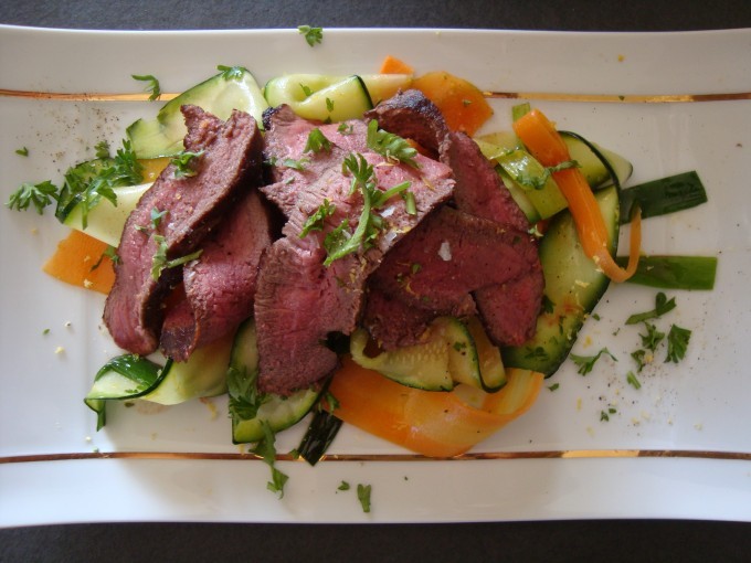 Game Meat And Fish Recipes - Nichola Fletcher’s Sliced Venison Steak ...