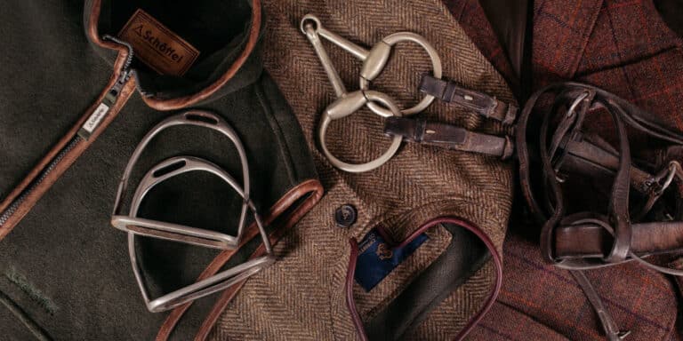 tweed gilets and stirrups