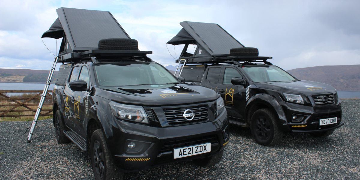 2 4x4s with rooftop tents