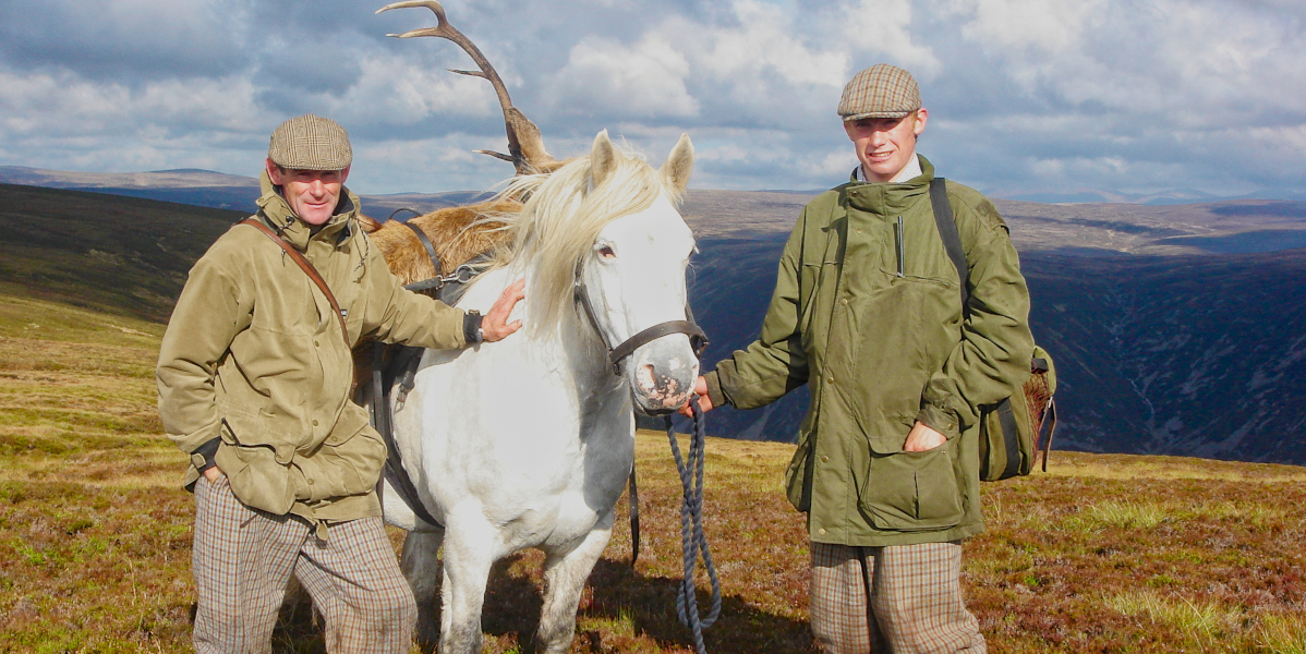 Atholl Bruar stag on pony